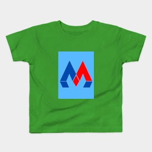 M letter design Kids T-Shirt